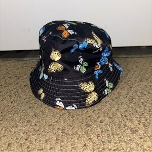 Butterfly Print Bucket Hat